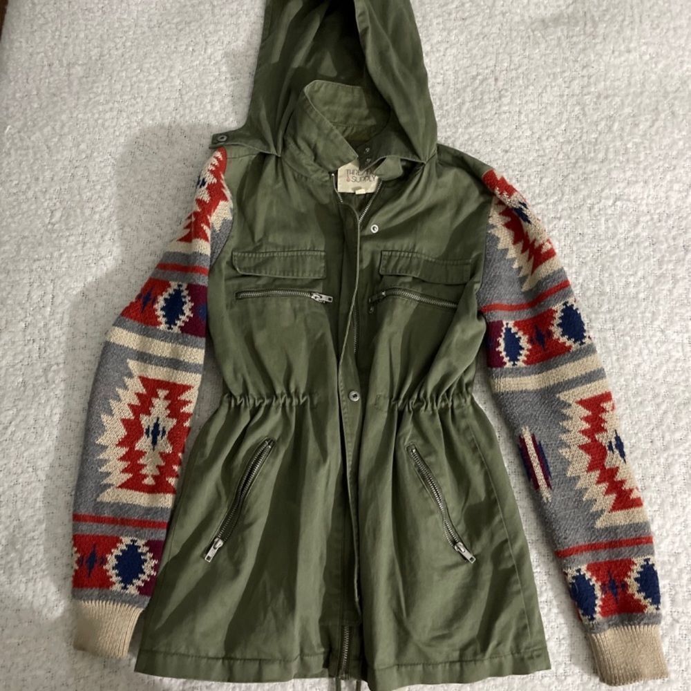 Thread & Supply Green Jacket Small - image 1